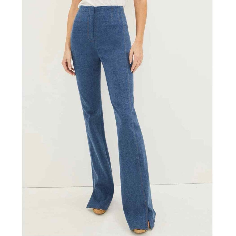 Veronica Beard Royce Jeans Womens 0 Denim Blue Casual Classic 70s Retro - Picture 2 of 15